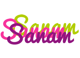 Sanam flowers logo