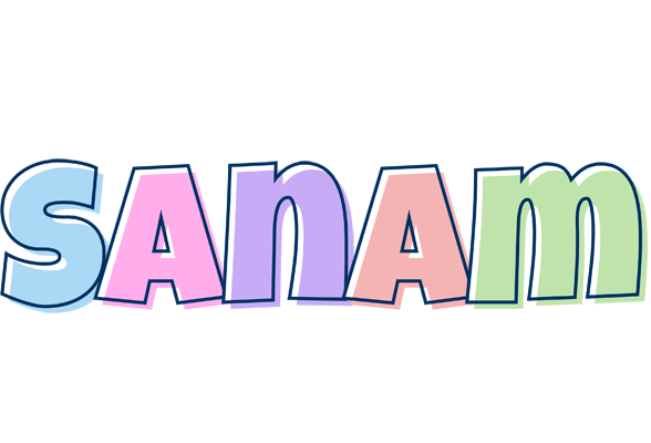 Sanam pastel logo