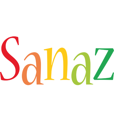 Sanaz birthday logo