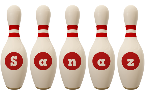 Sanaz bowling-pin logo