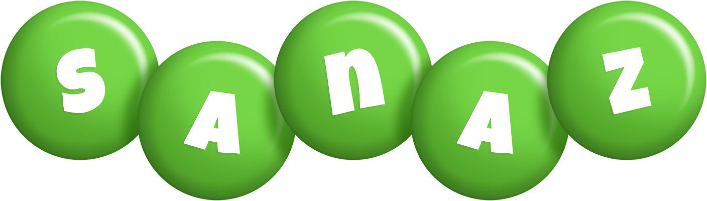Sanaz candy-green logo