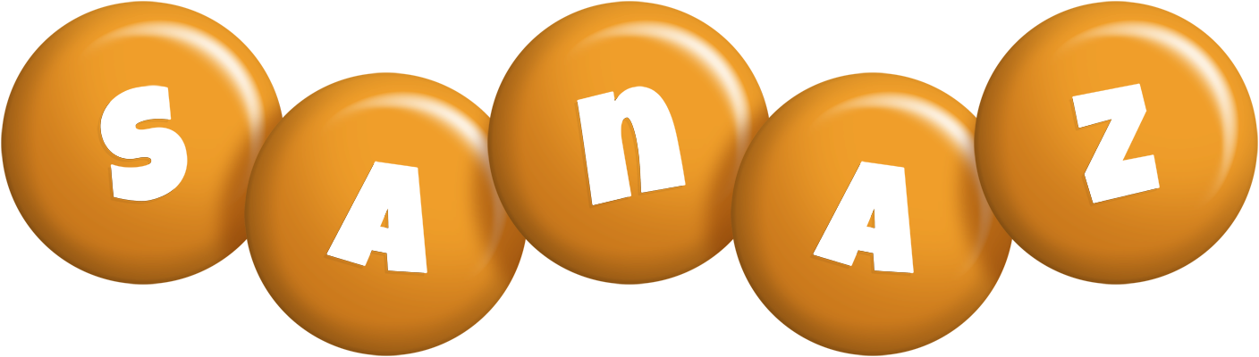 Sanaz candy-orange logo