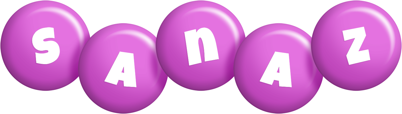 Sanaz candy-purple logo