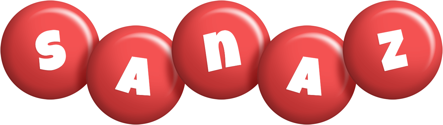 Sanaz candy-red logo