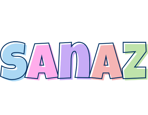 Sanaz pastel logo