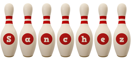 Sanchez bowling-pin logo