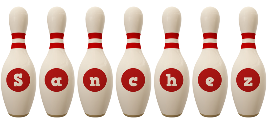 Sanchez bowling-pin logo