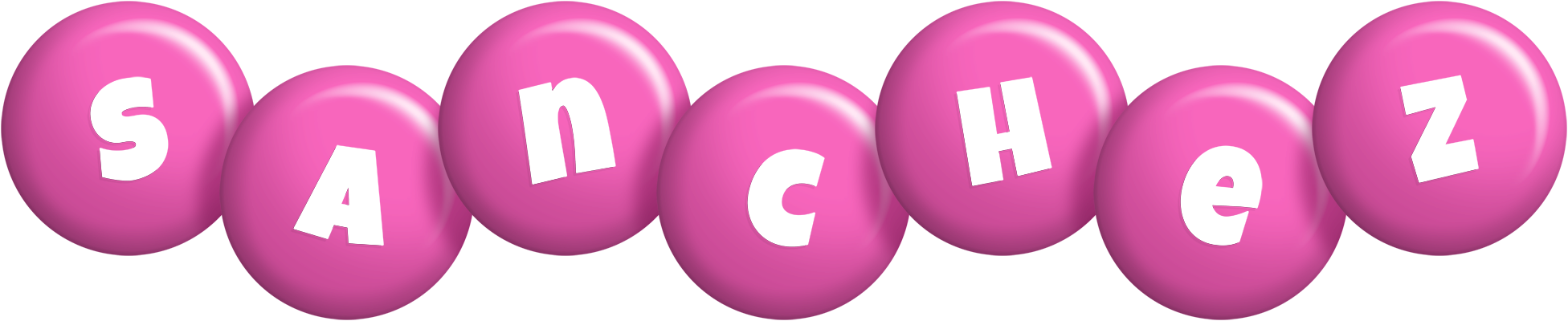 Sanchez candy-pink logo