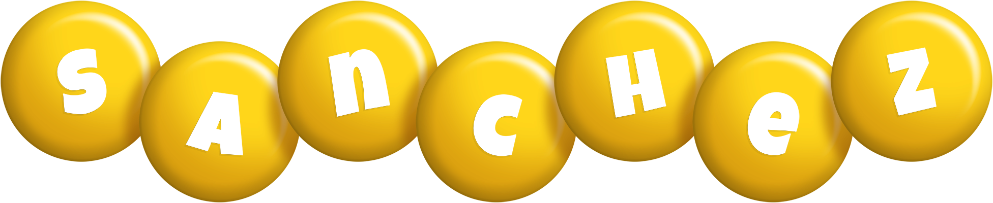 Sanchez candy-yellow logo