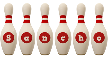 Sancho bowling-pin logo