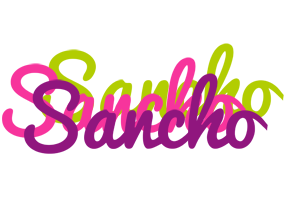 Sancho flowers logo