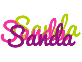 Sanda flowers logo
