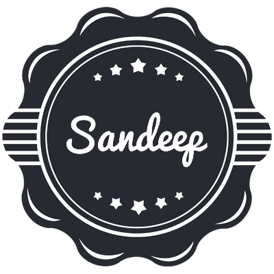 Sandeep badge logo