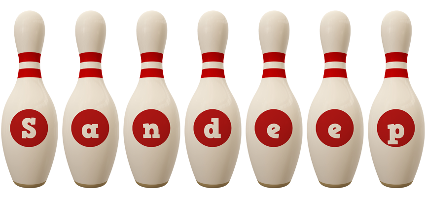 Sandeep bowling-pin logo