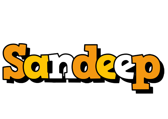 Sandeep cartoon logo