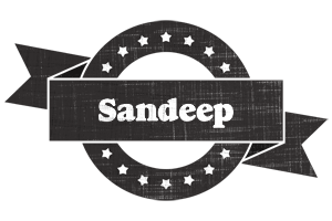 Sandeep grunge logo