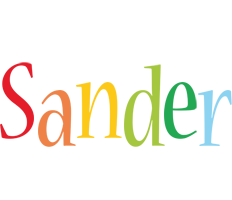 Sander birthday logo