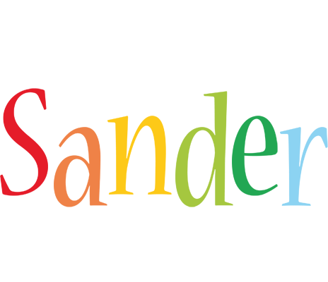 Sander birthday logo