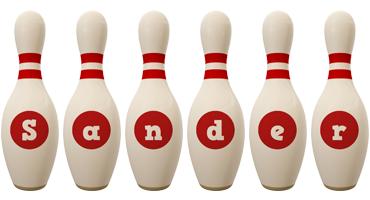 Sander bowling-pin logo