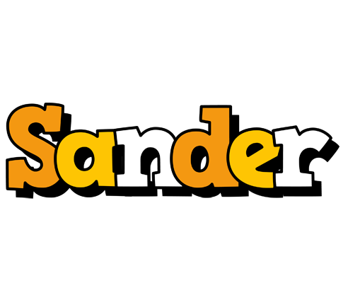 Sander cartoon logo