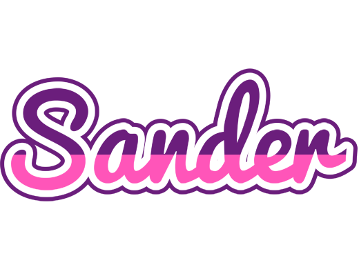 Sander cheerful logo