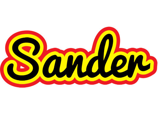 Sander flaming logo