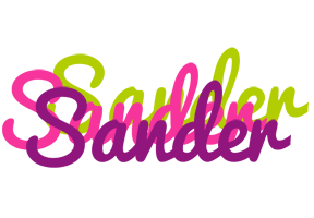 Sander flowers logo