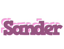 Sander relaxing logo