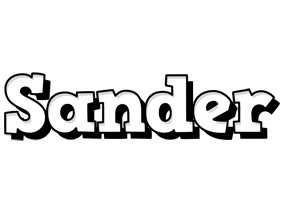 Sander snowing logo