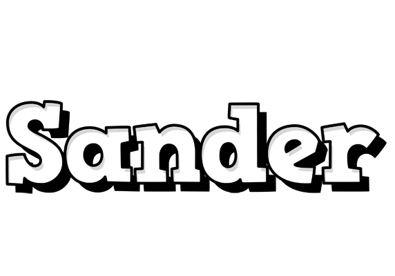 Sander snowing logo