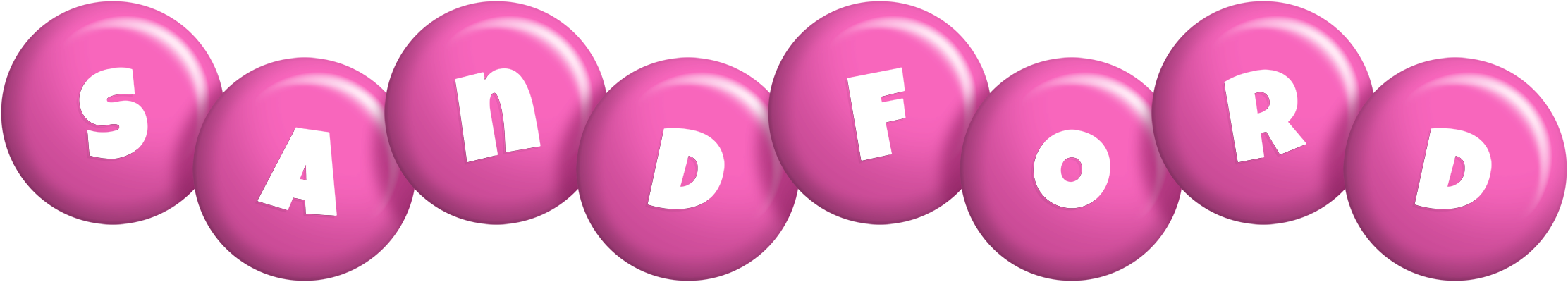 Sandford candy-pink logo