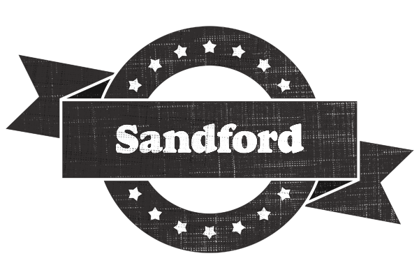 Sandford grunge logo