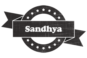 Sandhya grunge logo