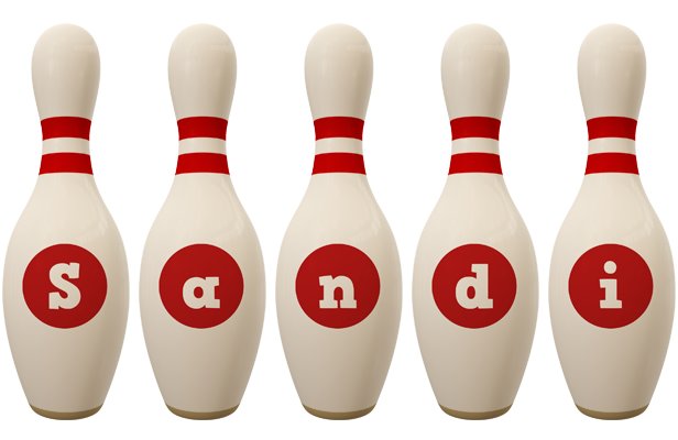 Sandi bowling-pin logo