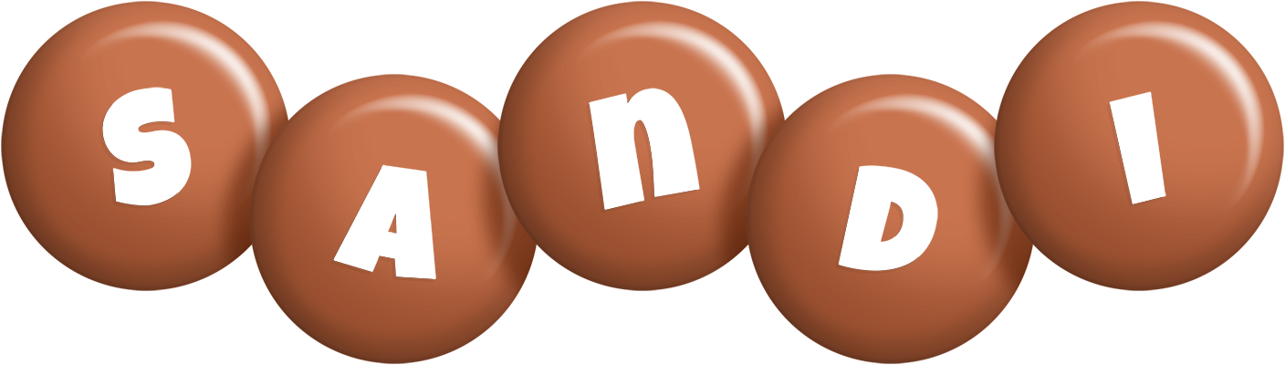 Sandi candy-brown logo
