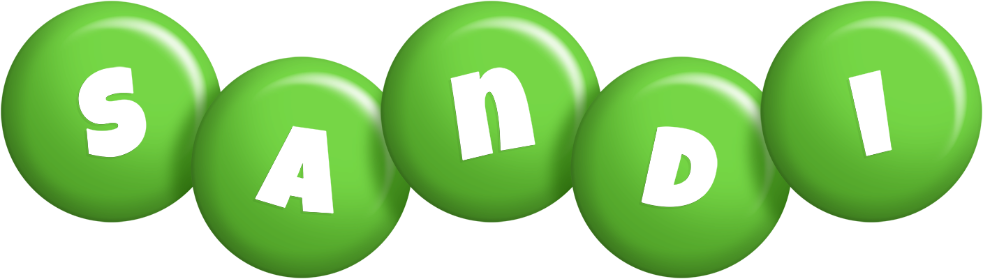 Sandi candy-green logo
