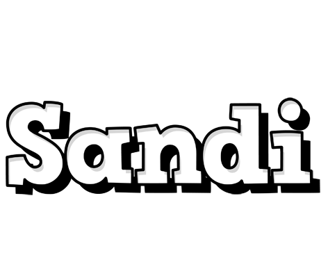 Sandi snowing logo