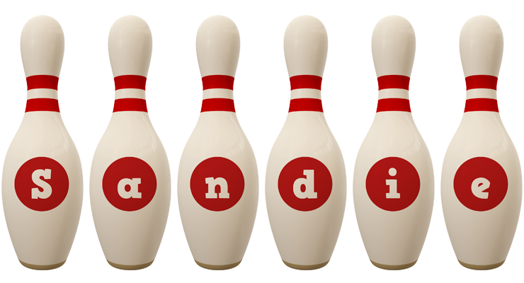 Sandie bowling-pin logo