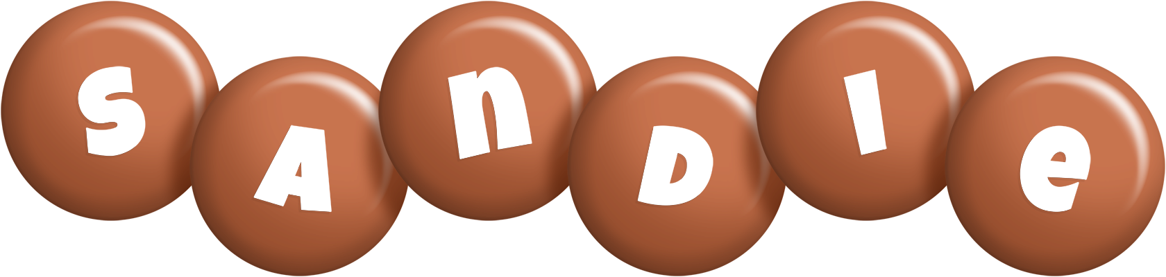 Sandie candy-brown logo