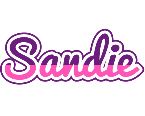 Sandie cheerful logo