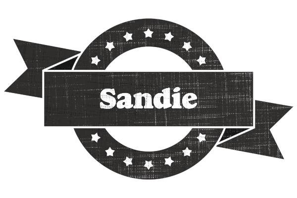 Sandie grunge logo