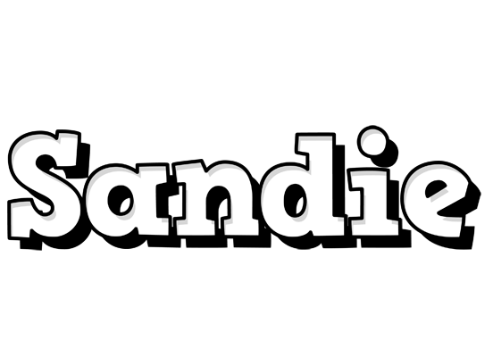 Sandie snowing logo