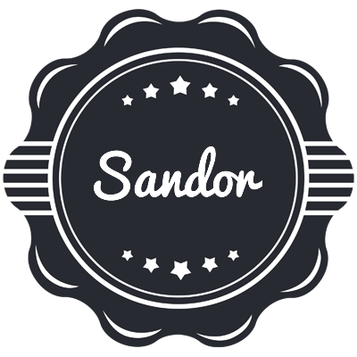 Sandor badge logo