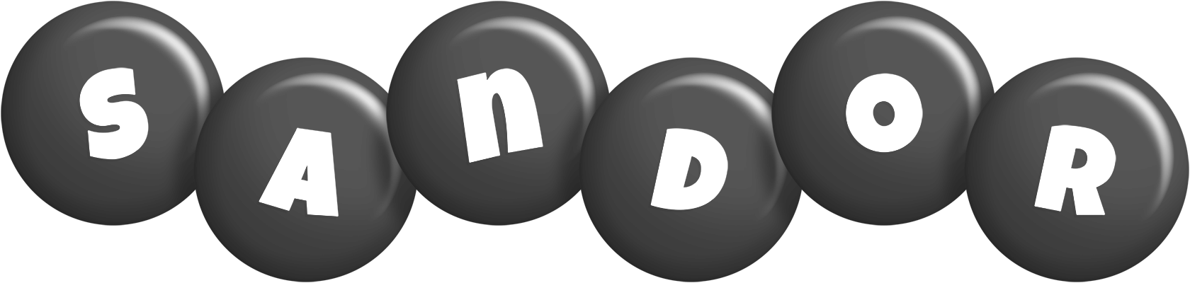 Sandor candy-black logo