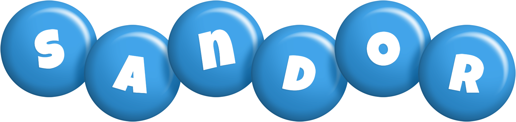 Sandor candy-blue logo