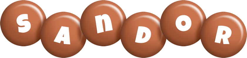 Sandor candy-brown logo