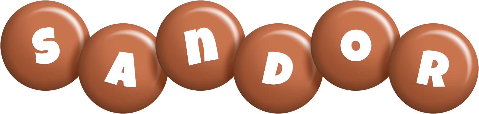 Sandor candy-brown logo