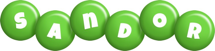 Sandor candy-green logo