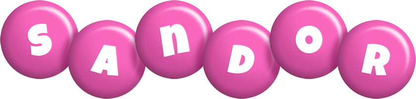 Sandor candy-pink logo