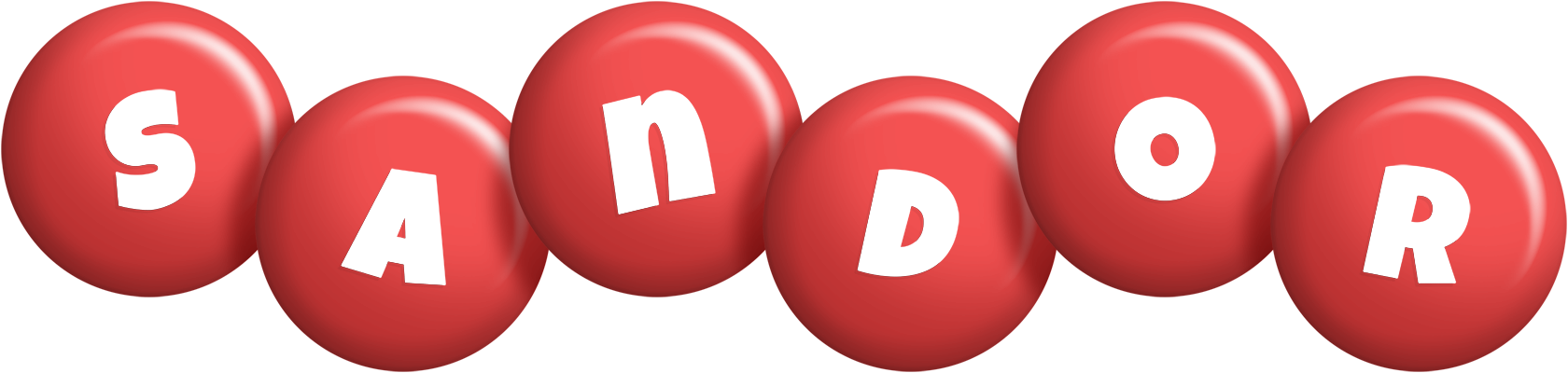 Sandor candy-red logo